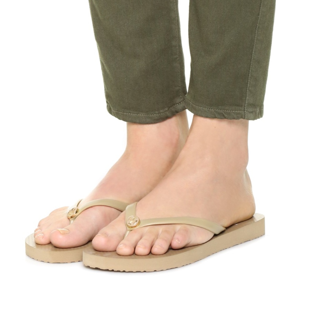 Tory Burch Tan Thin Flip Flop Size 7